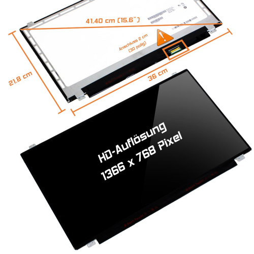 LED Display 15,6" 1366x768 glossy passend für Samsung LTN156AT39-001