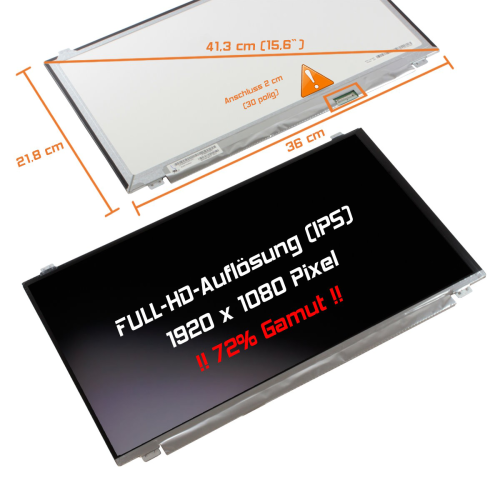 LED Display 15,6" 1920x1080 passend für HP Pavilion 15-BK015NR