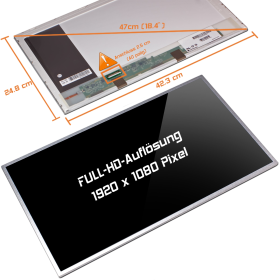 LED Display 18,4" 1920x1080 passend für Asus...