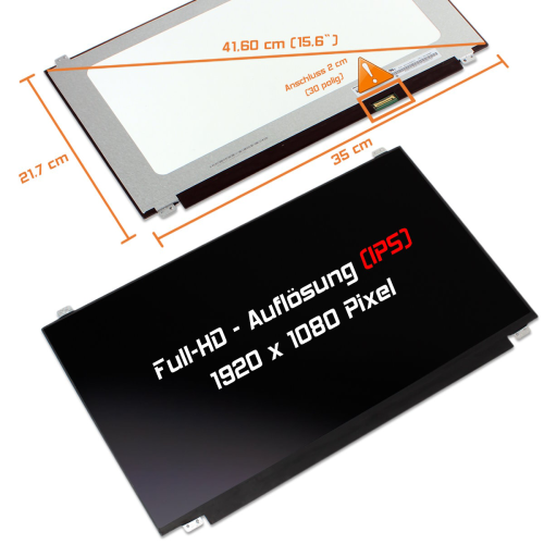 LED Display 15,6" 1920x1080 passend für HP Pavilion 15-CK014TX