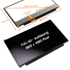 LED Display 13,3" 1920x1080 matt passend für HP...