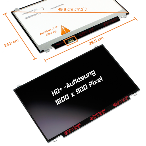 LED Display 17,3" 1600x900 matt passend für Lenovo IdeaPad L340-17IWL