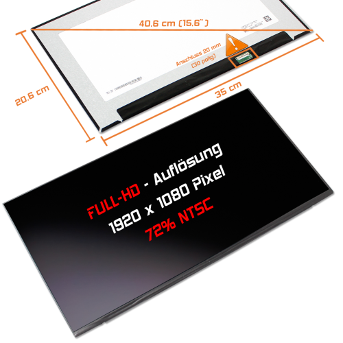 LED Display 15,6" 1920x1080 passend für LG Display LP156WFC (SP)(MA)