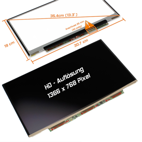 LED Display 13,3" 1366x768 matt passend für LG Display LP133WH2 (TL)(L4)