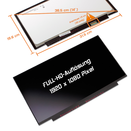 LED Display 14,0" 1920x1080 passend für Innolux N140HCG-EQ1