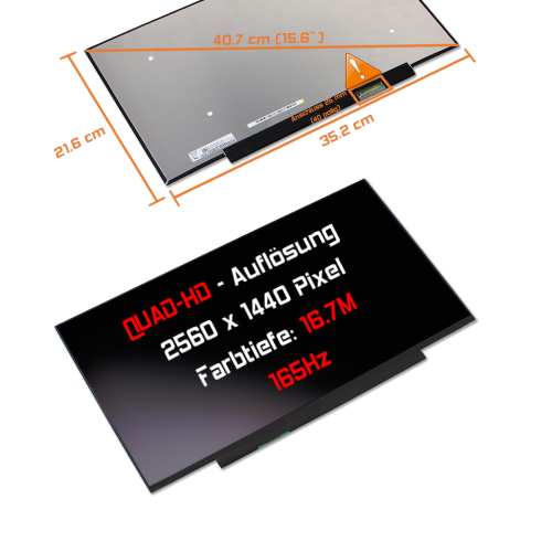 LED Display 15,6" 2560x1440 passend für Acer KL.1560D.049
