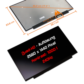 LED Display 17,3" 2560x1440 passend für Asus...