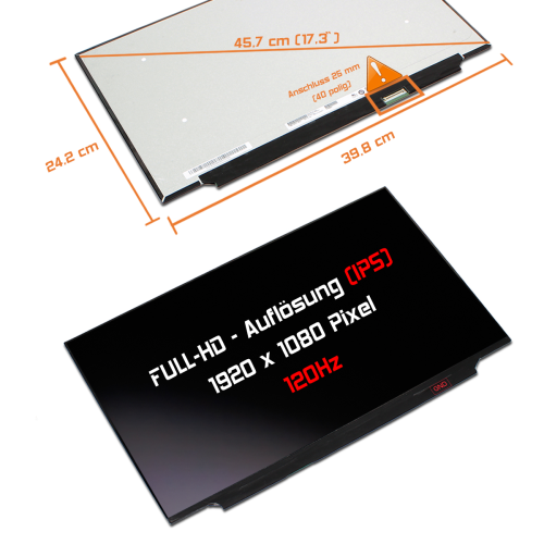 LED Display 17,3" 1920x1080 passend für Asus TUF FA706IH