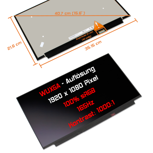 LED Display 15,6" 1920x1080 passend für BOE NV156FHM-NY9