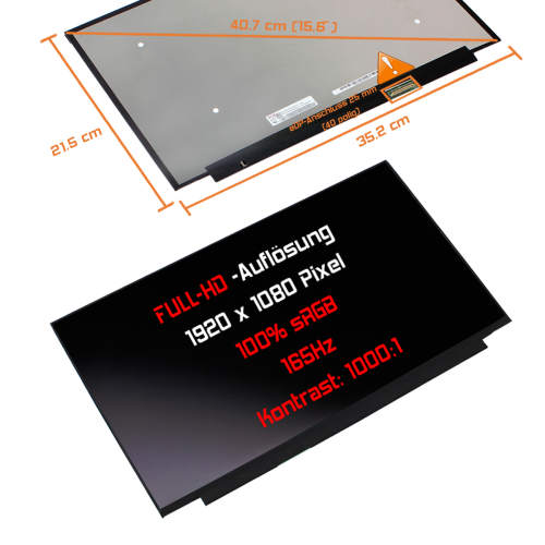 LED Display 15,6" 1920x1080 passend für AUO B156HAN12.1 H/W:1A