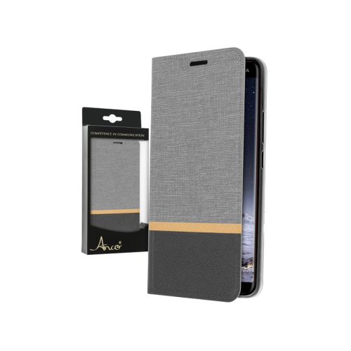 anco Bookcase Canvas für TA-1087, TA-1082 Nokia 9 PureView - grey