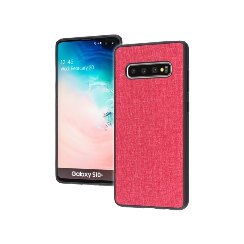 anco Hybrid Case Cloth für G975F Samsung Galaxy S10+ - red