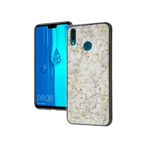 anco TPU Case  Gold Stamping für HUAWEI Y9 (2019) - white