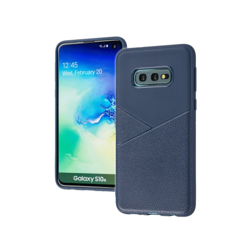 anco TPU Case Triangle Leather für G970F Samsung Galaxy S10e - blue