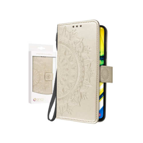 anco Bookcase Flower für A805F Samsung Galaxy A80 - gold