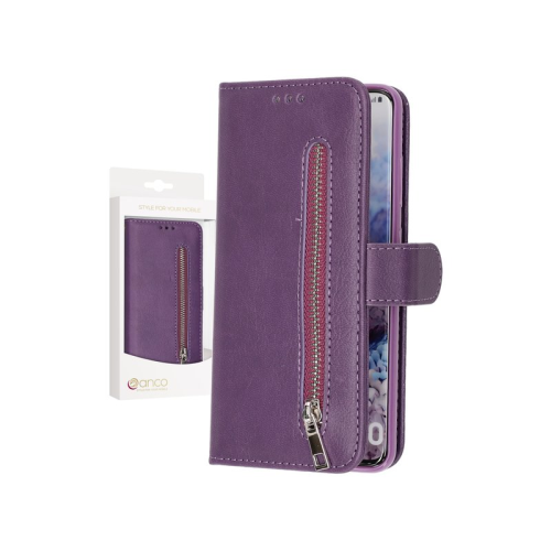 anco Bookcase Zipper für G980F Samsung Galaxy S20 - purple