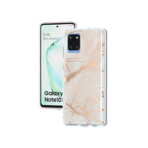 anco TPU Case Marble für N770F Samsung Galaxy Note 10 Lite - pink