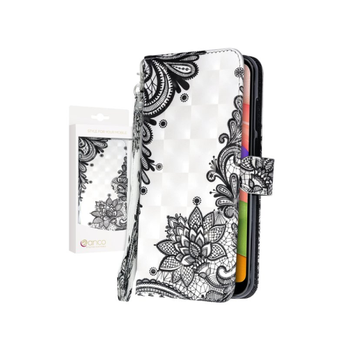 anco Bookcase lace Flower für A015F Samsung Galaxy A01