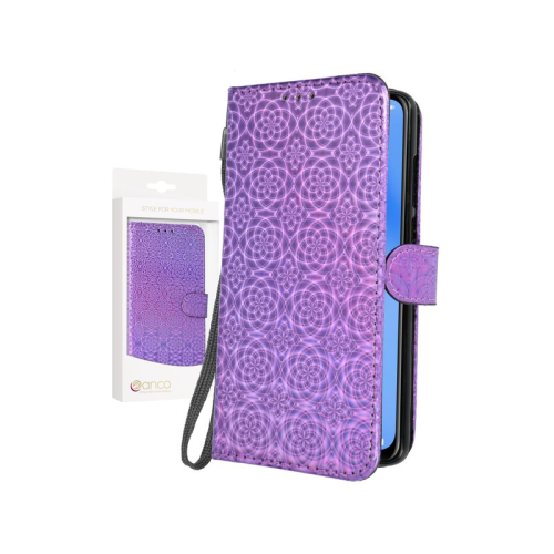 anco Bookcase Color Flower für HUAWEI P40 Lite - purple