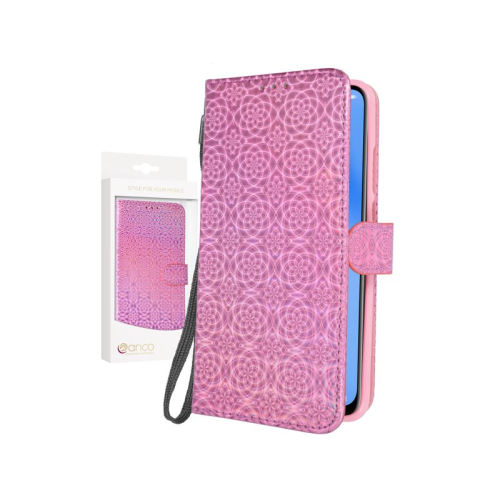 anco Bookcase Color Flower für HUAWEI P40 Lite - pink