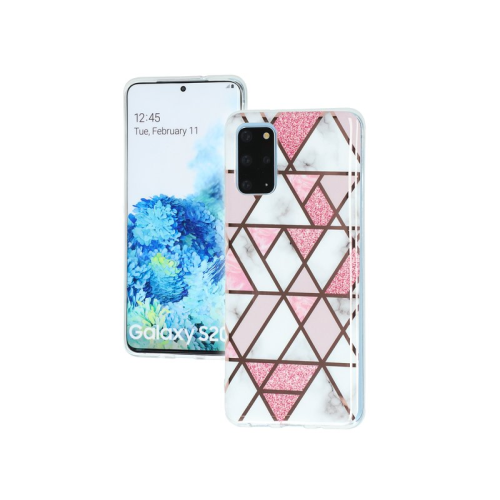 anco TPU Case Marble für G985F Samsung Galaxy S20+ - white pink