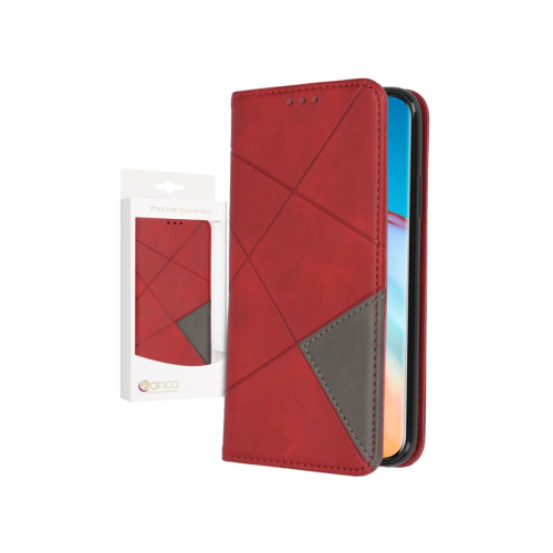 anco Bookcase Rhombus für HUAWEI P40 Pro, P40 Pro+ - red