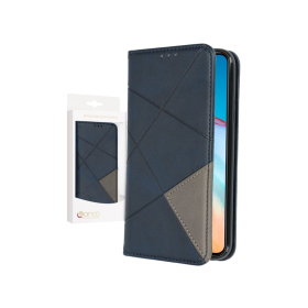anco Bookcase Rhombus für HUAWEI P40 - blue