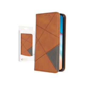 anco Bookcase Rhombus für HUAWEI P40 - brown