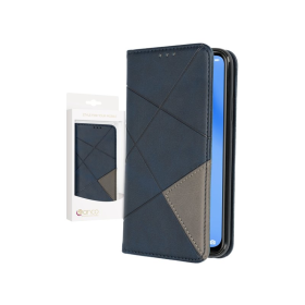 anco Bookcase Rhombus für HUAWEI P40 Lite - blue