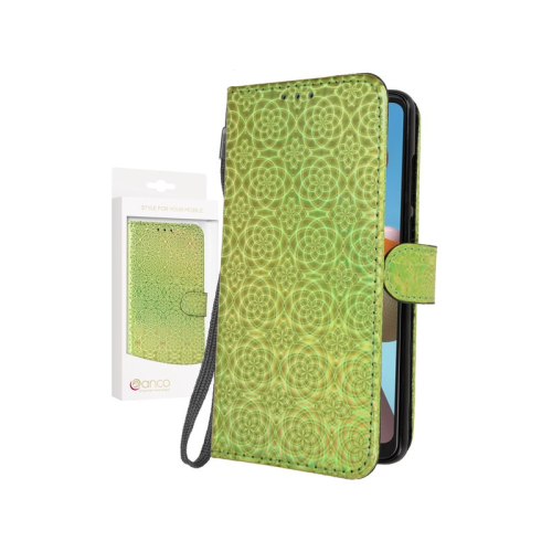 anco Bookcase Color Flower für A215F Samsung Galaxy A21 - green