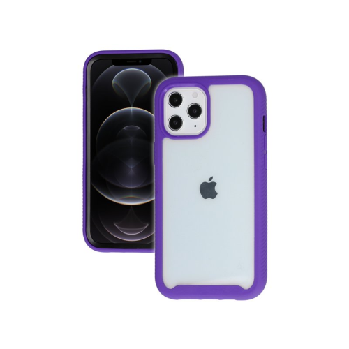 anco PC + TPU Shockproof Combo Case für Apple iPhone 12 Pro Max - purple