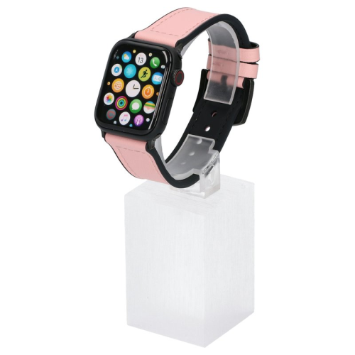 anco PU Leather + Silicone Armband für Apple Watch Series 38, 40, 41 mm - pink