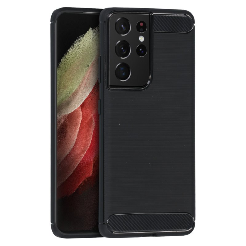 anco Carbon Fiber Case für G998B Samsung Galaxy S21 Ultra - black