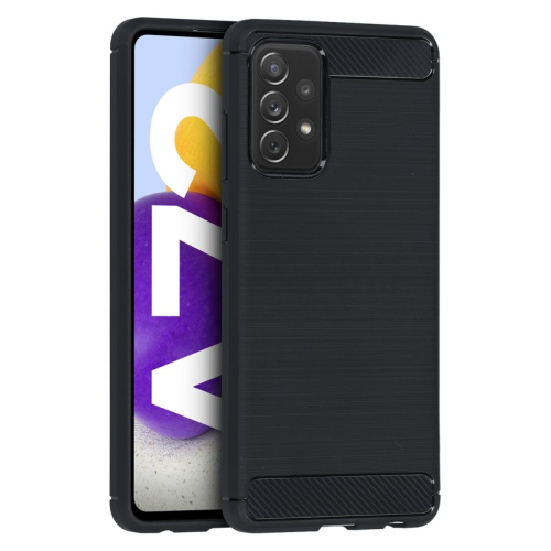 anco Carbon Fiber Case für A725F, A726B Samsung Galaxy A72, A72 5G - black
