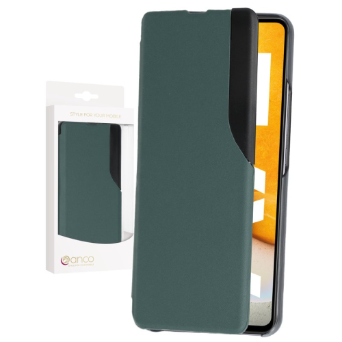 anco Bookcase SideWindow für A725F, A726B Samsung Galaxy A72 5G - green