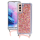 anco Lanyard Case transparent Glitter für G996B Samsung Galaxy S21+ - pink