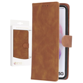 anco Bookcase für G996B Samsung Galaxy S21+ -brown
