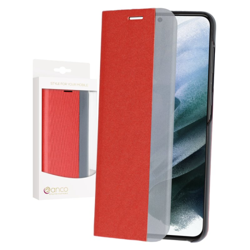 anco Bookcase SideWindow für G996B Samsung Galaxy S21+ - red