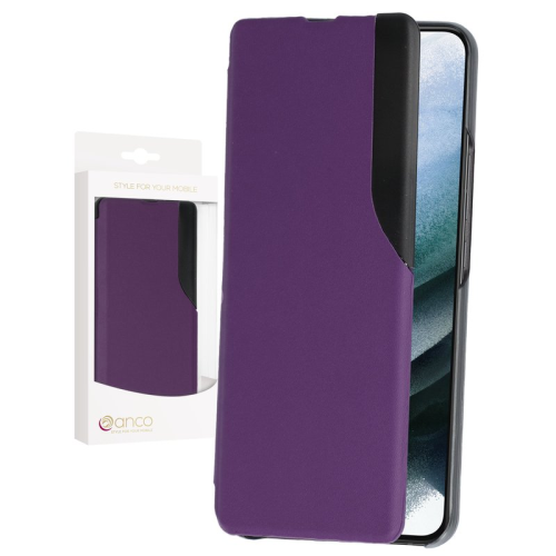 anco Bookcase SideWindow für G996B Samsung Galaxy S21+ - purple
