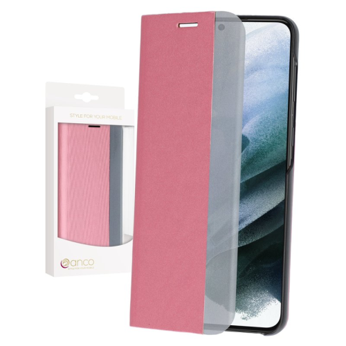 anco Bookcase SideWindow für G996B Samsung Galaxy S21+ - pink