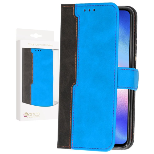 anco Bookcase Dual Colour für OPPO Reno5 4G, 5G, Find X3 Lite - blue
