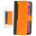 anco Bookcase Dual Colour für OPPO A74 5G, A54 5G - orange