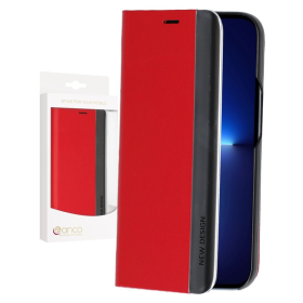 anco Bookcase SideWindow für Apple iPhone 13 Pro - red