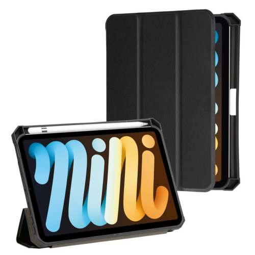 anco Slim Bookcase Pen Slot für Apple iPad mini 8.3 (2021) - black