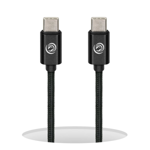 anco Premium USB-C auf USB-C Lade- und Datenkabel Nylon USB 3.2 2m - black