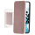anco Bookcase Carbon Style für S906B Samsung Galaxy S22+ - pink