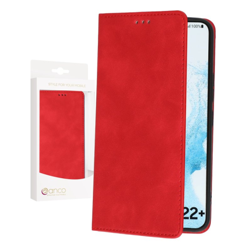 anco Bookcase Magnetic für S908B Samsung Galaxy S22+ - red