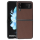 anco Carbon Fiber Texture Protective Cover für F721B Samsung Galaxy Z Flip4 - brown