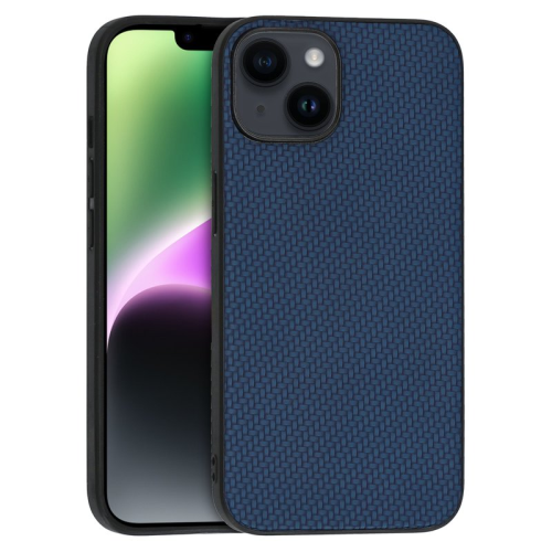 anco Case Carbon Style für Apple iPhone 14 - blue
