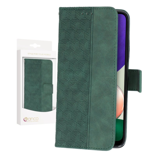 anco Bookcase Geometric für A226B Samsung Galaxy A22 5G - green